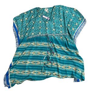 Darn Good Aanya Adjustable Tunic NEW w/Tags 70% Silk Womens‎ 0-12